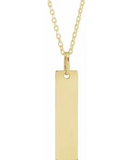 Engraveable Bar Necklace