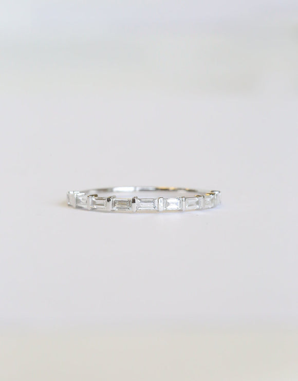 East-To-West Baguette Diamond Band | Small