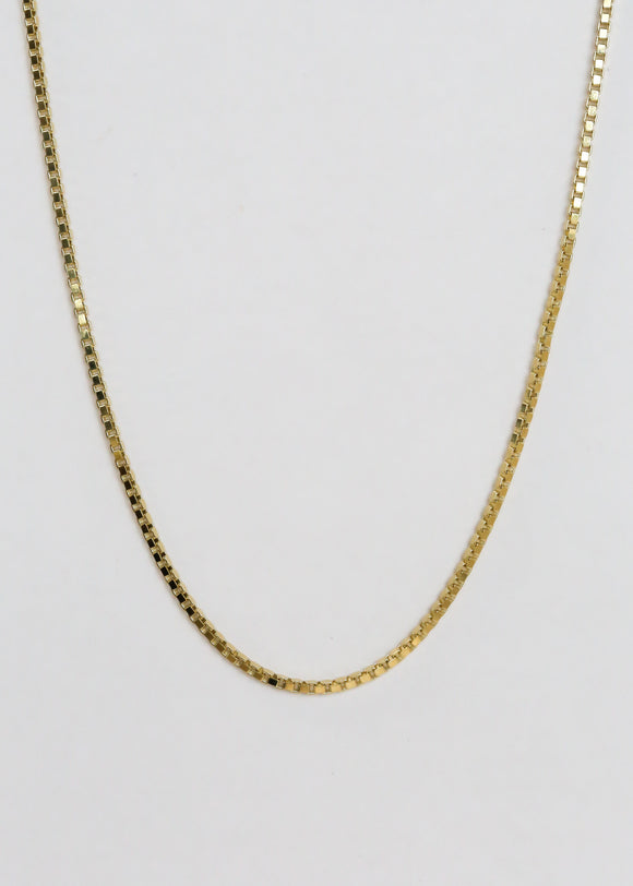 Solid Box Chain Necklace | 2.5mm