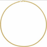 Solid Miami Cuban Link Chain Necklace | 4.3mm