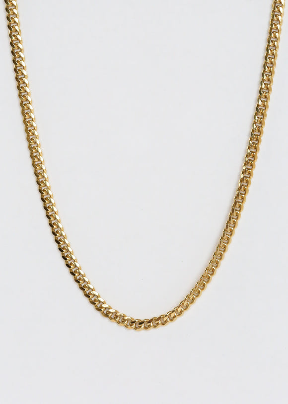 Solid Miami Cuban Link Chain Necklace | 5mm