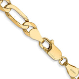 Solid Flat Figaro Chain Necklace | 5.25mm