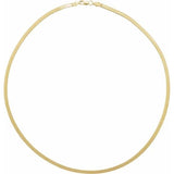 Silky Herringbone Chain Necklace | 5mm