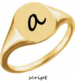 Oval Signet Ring | Ladies